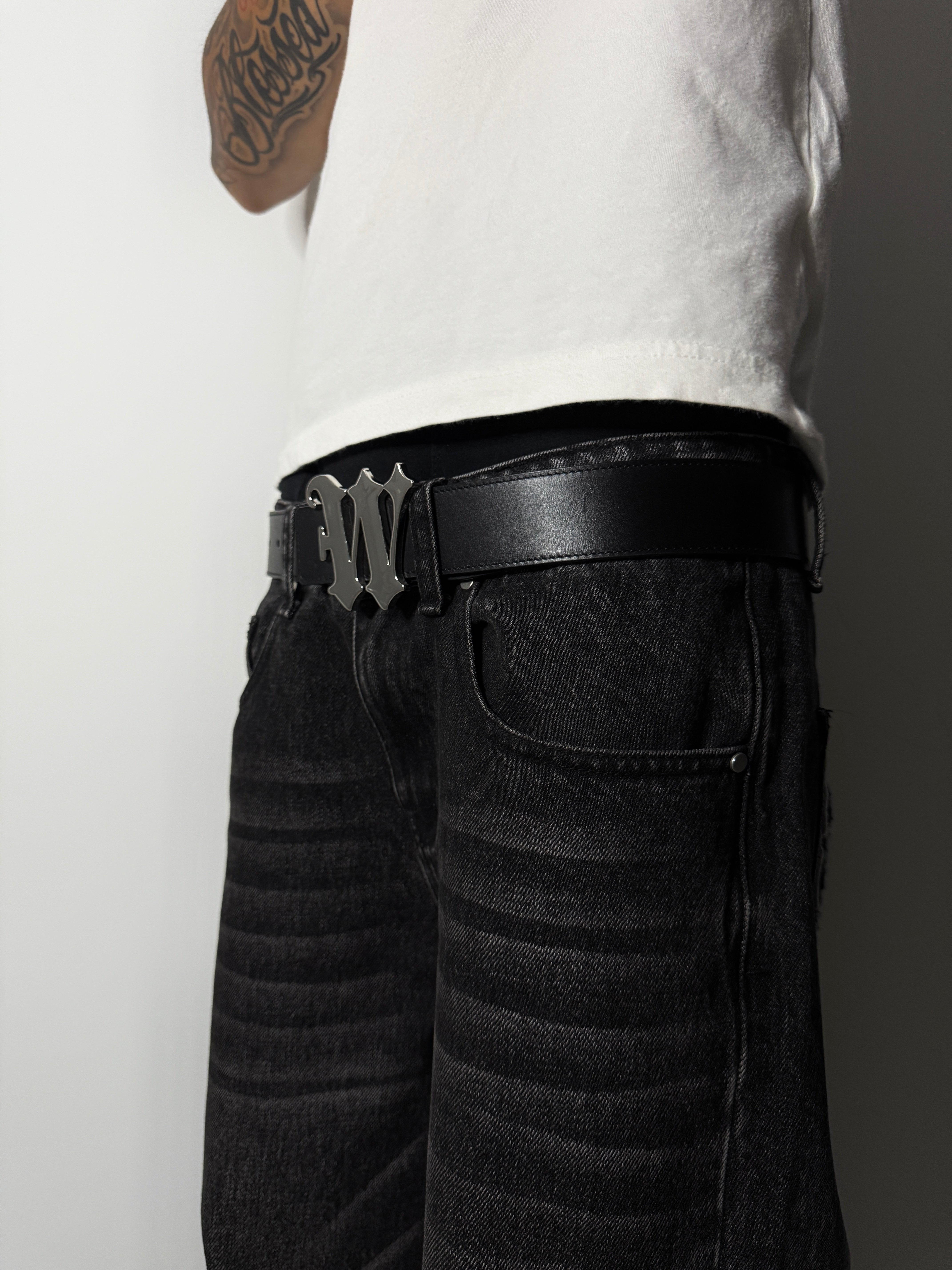 WEUP BELT - (REVERSIBLE) BLACK/WHTE