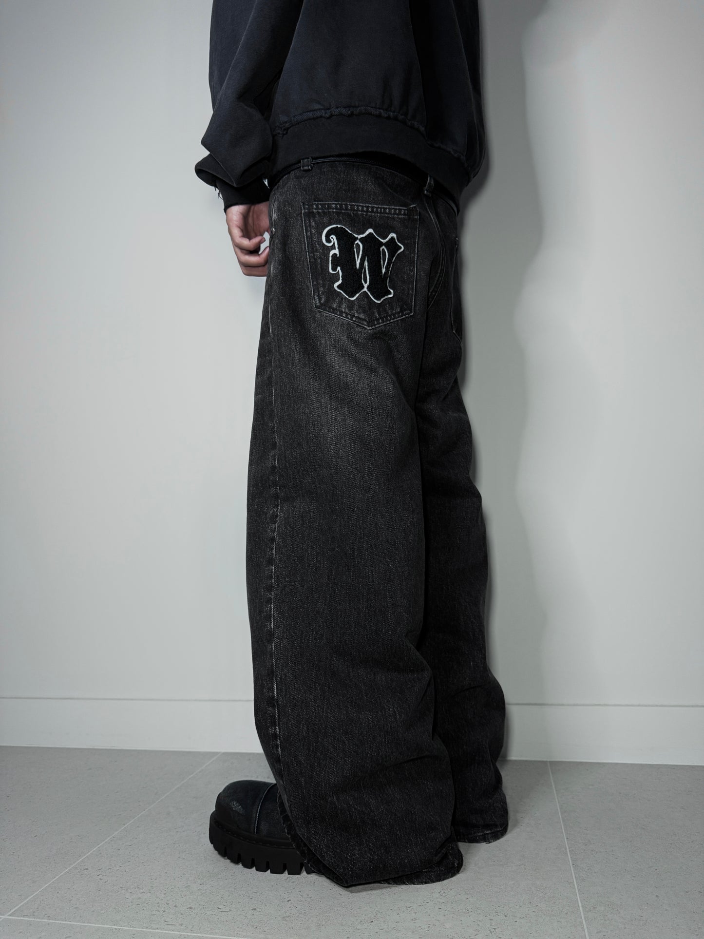 BAGGY DENIM - ASH