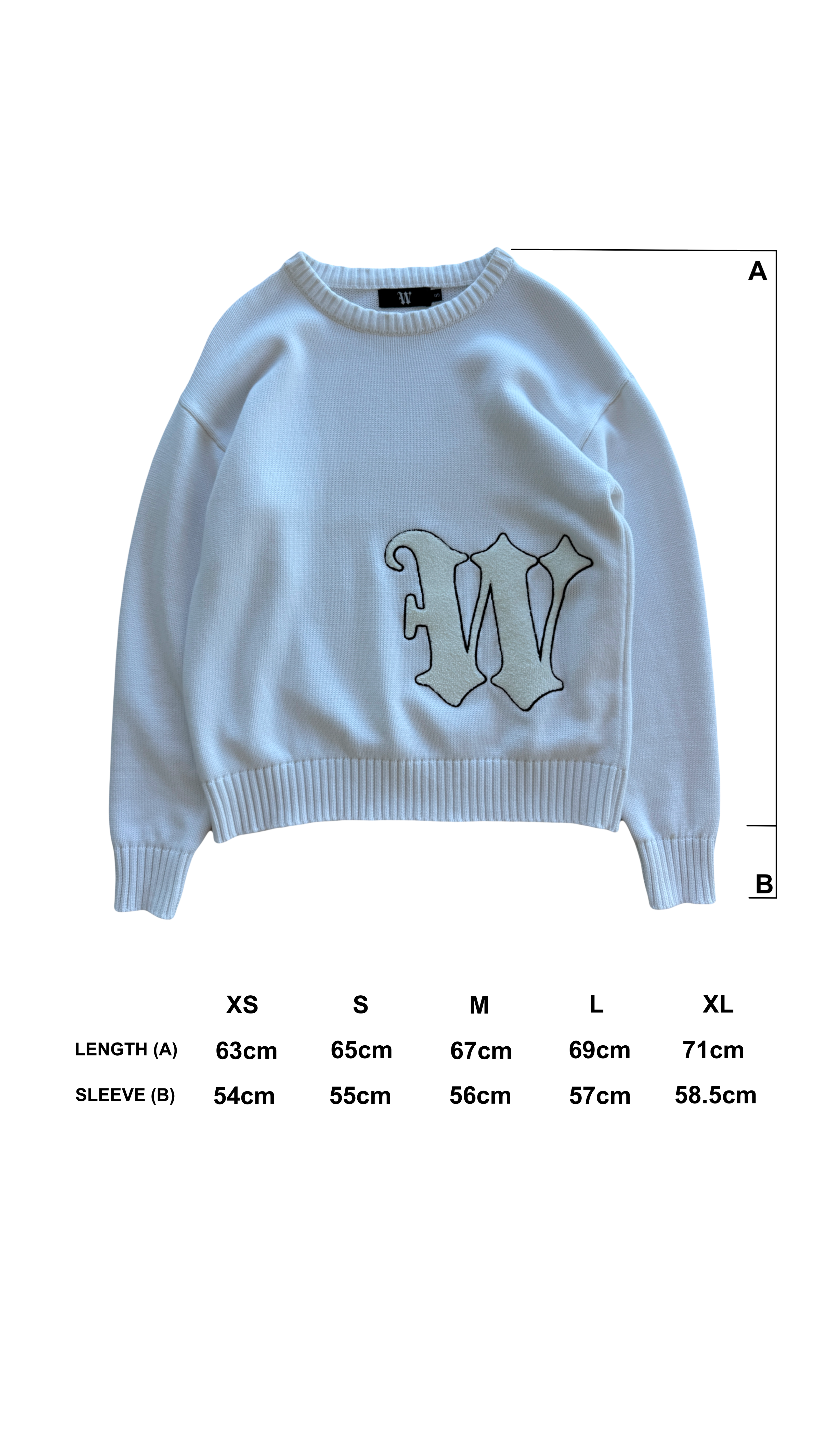 WEUP SWEATER - WHITE