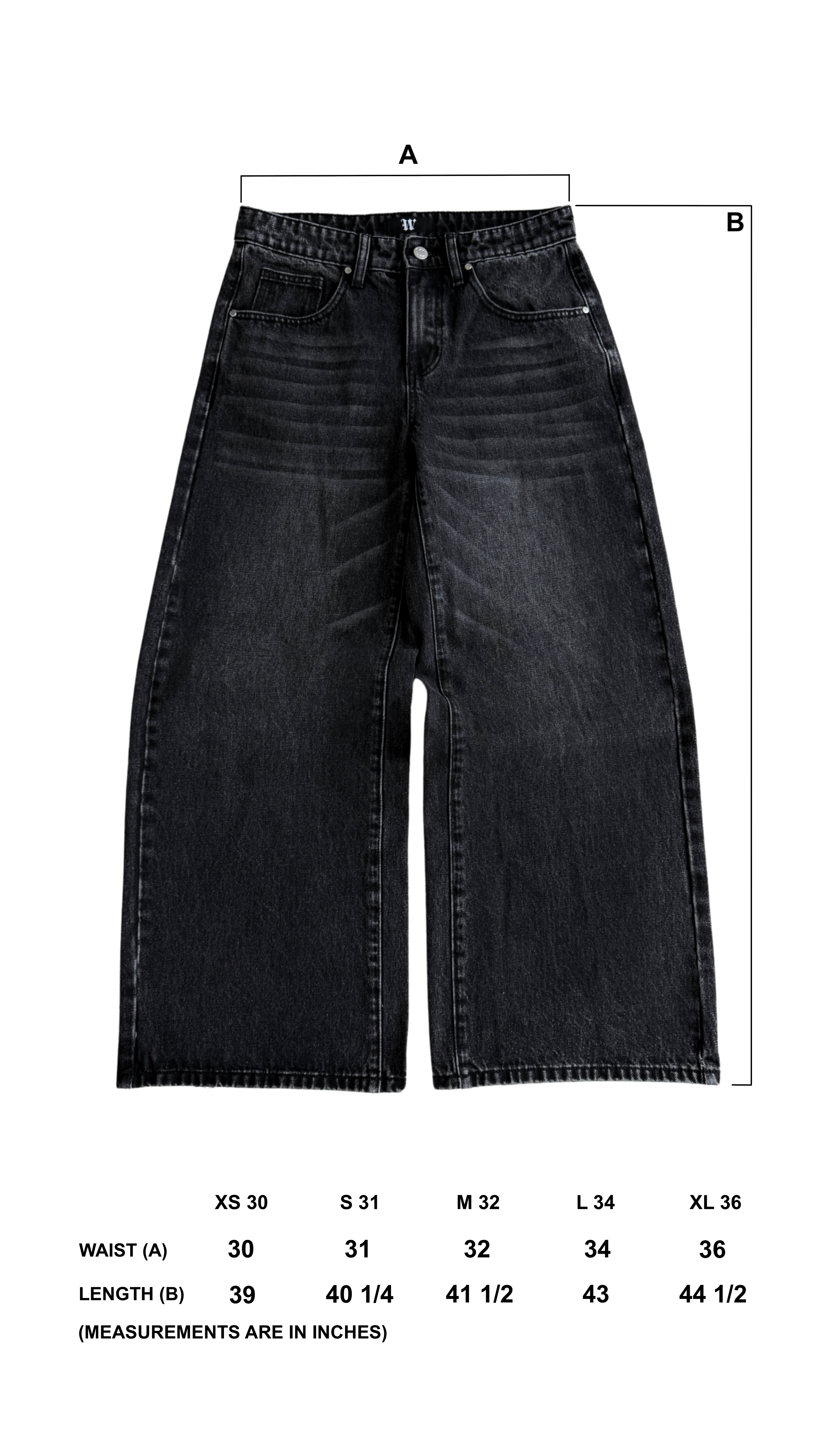 BAGGY DENIM - ASH
