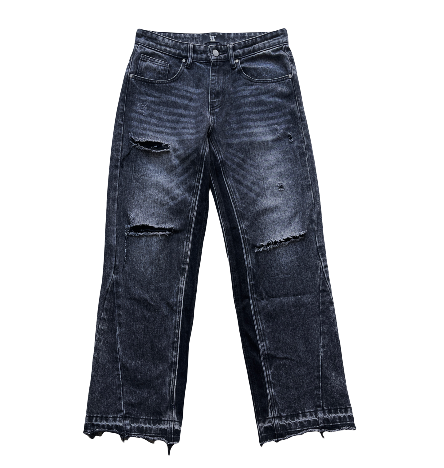 FLARED DENIM - ASH