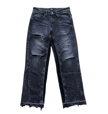 FLARED DENIM - ASH