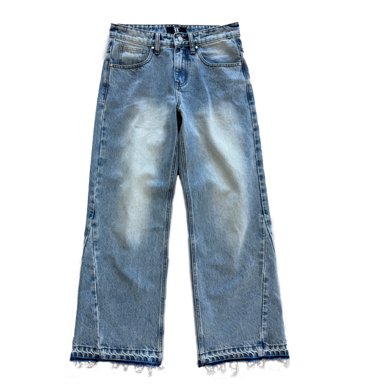FLARED DENIM - SKY